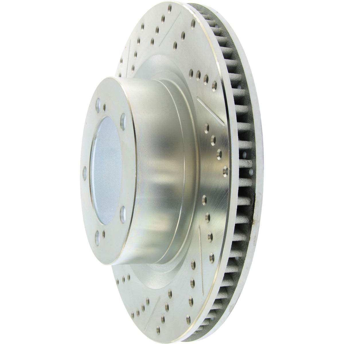 StopTech Select Sport Drilled And Slotted Brake Rotor; Front Right