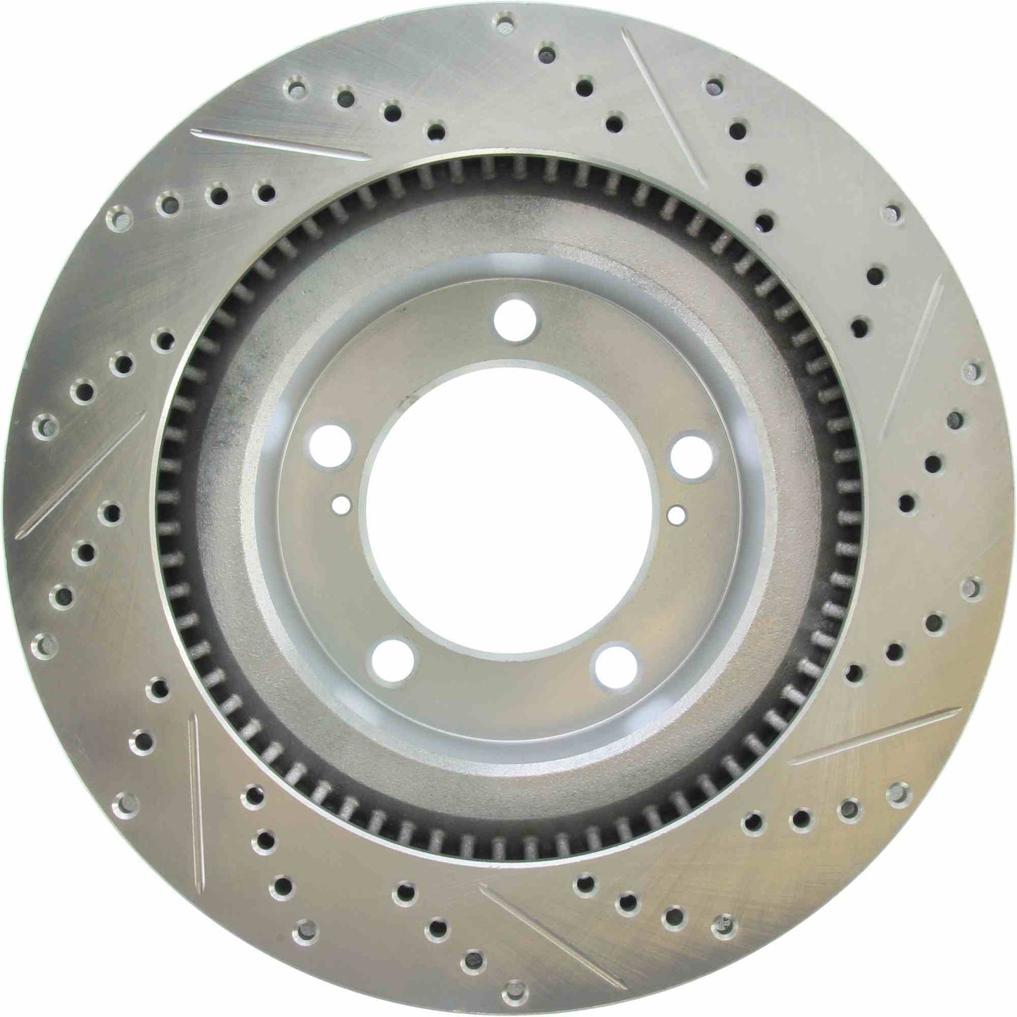 StopTech Select Sport Drilled And Slotted Brake Rotor; Front Right