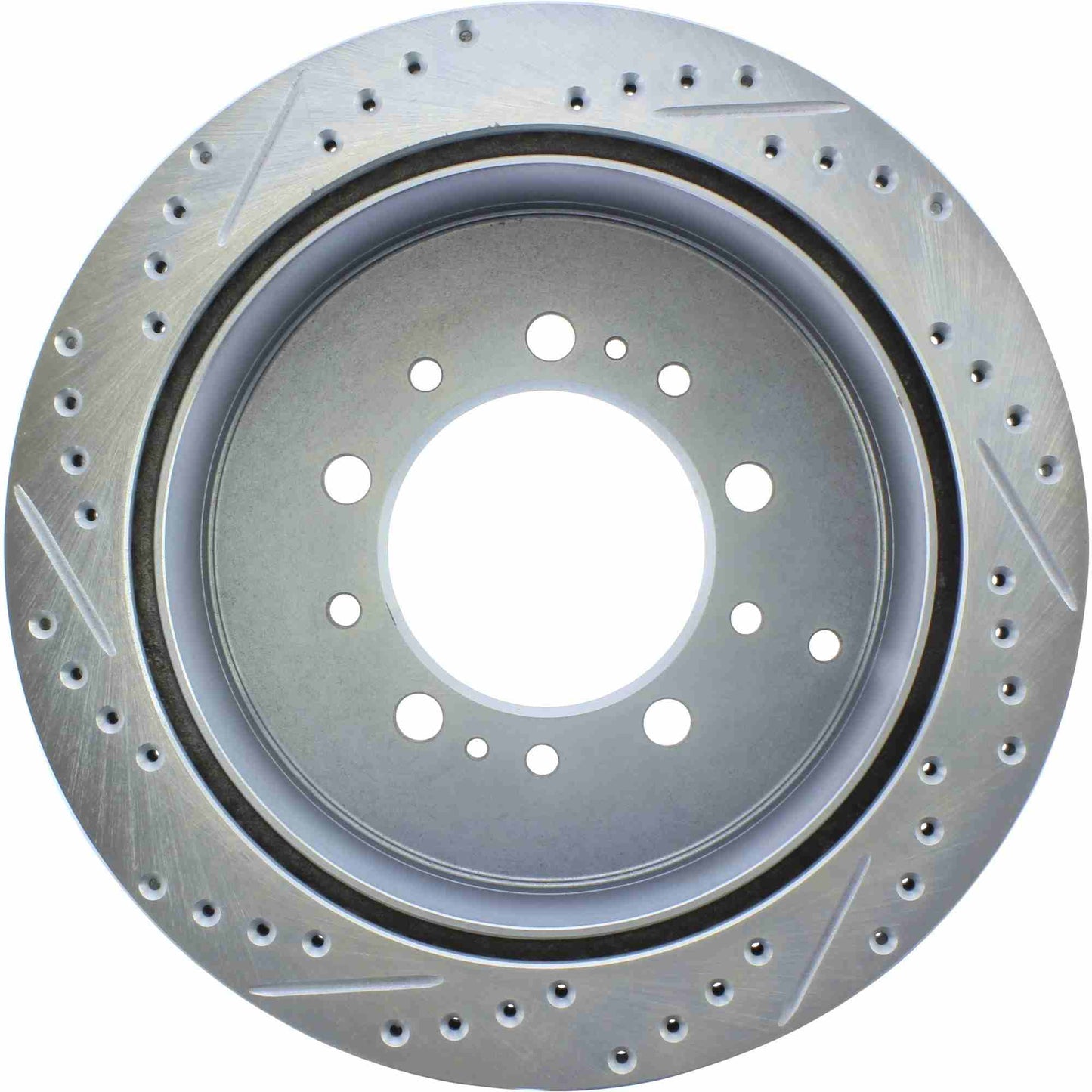 StopTech Select Sport 13-17 Toyota Land Cruiser Sport Drilled / Slotted Rear Driver-Side Brake Rotor 227.44157L