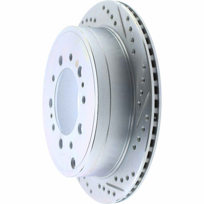 StopTech Select Sport 13-17 Toyota Land Cruiser Sport Drilled / Slotted Rear Driver-Side Brake Rotor 227.44157L