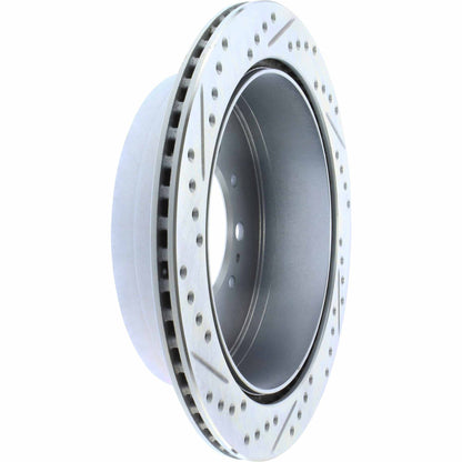 StopTech Select Sport 13-17 Toyota Land Cruiser Sport Drilled / Slotted Rear Driver-Side Brake Rotor 227.44157L
