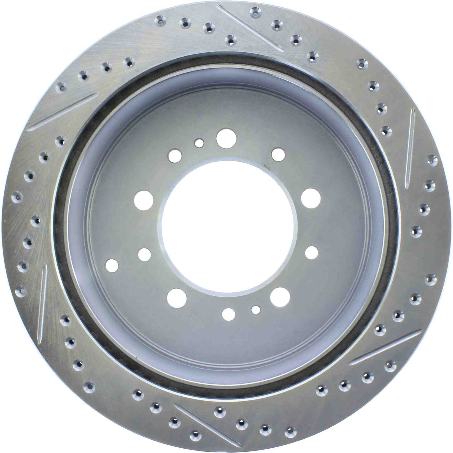 StopTech Select Sport 13-17 Toyota Land Cruiser Drilled / Slotted Rear Passenger-Side Brake Rotor 227.44157R