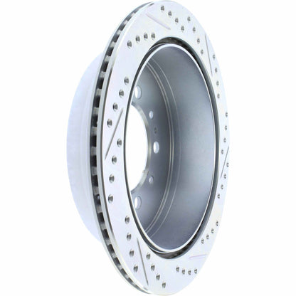 StopTech Select Sport 13-17 Toyota Land Cruiser Drilled / Slotted Rear Passenger-Side Brake Rotor 227.44157R