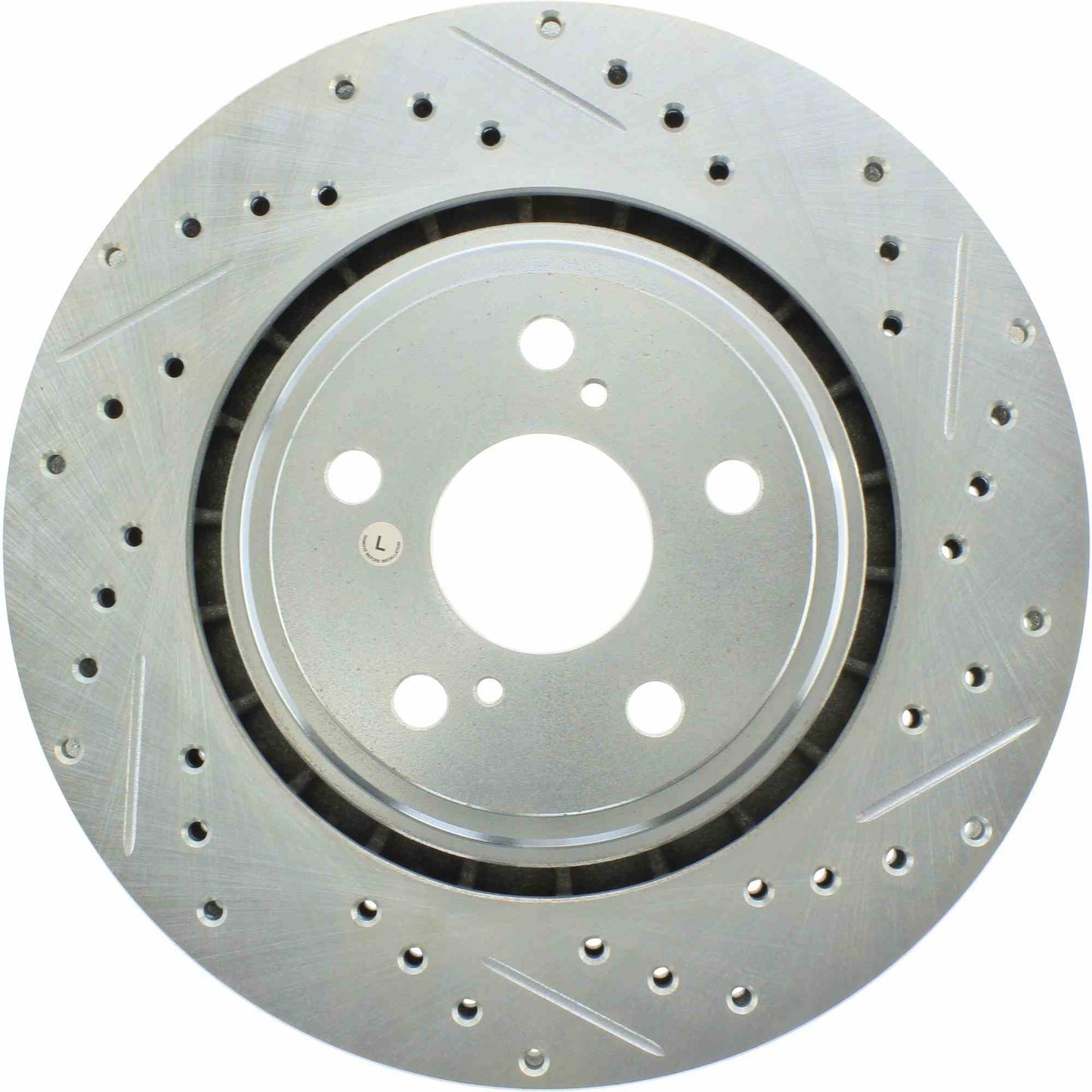 StopTech Select Sport Drilled And Slotted Brake Rotor; Front Left