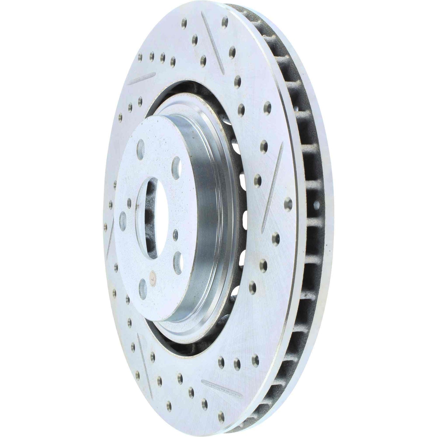 StopTech Select Sport Drilled And Slotted Brake Rotor; Front Left