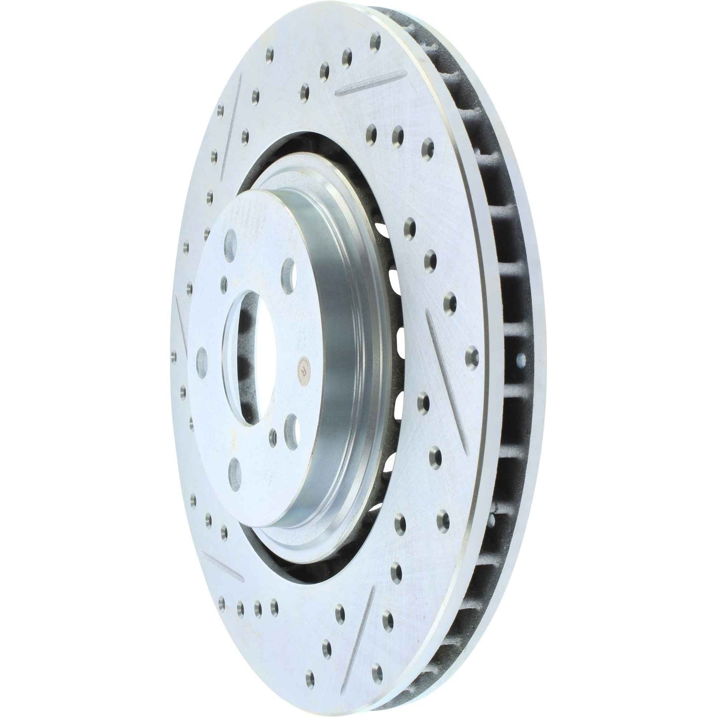 StopTech Select Sport Drilled And Slotted Brake Rotor; Front Right