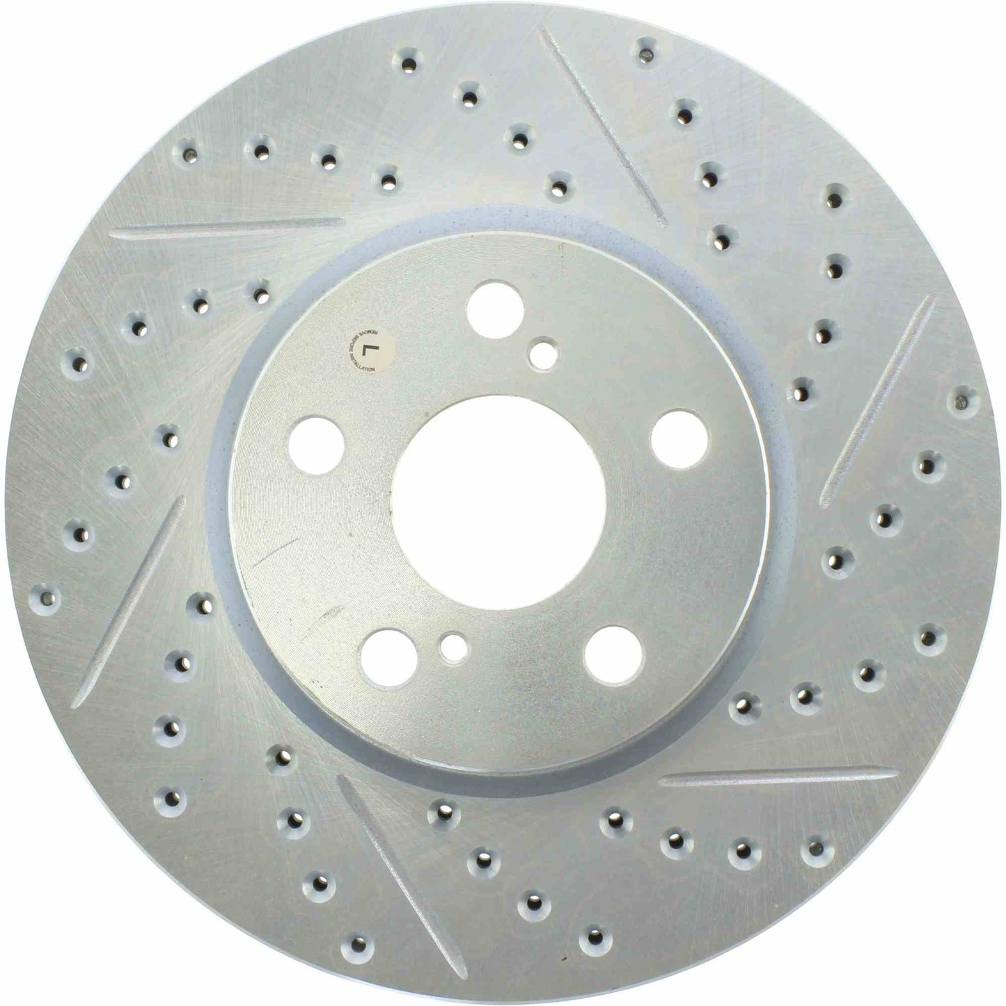 StopTech Select Sport Drilled And Slotted Brake Rotor; Front Left