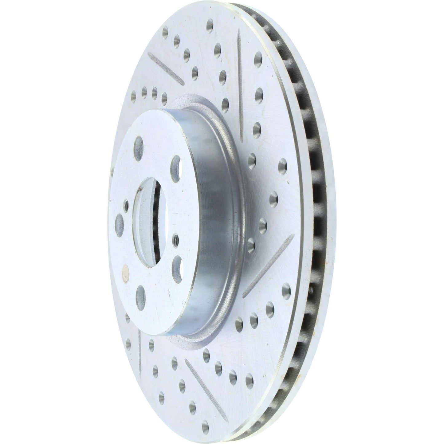 StopTech Select Sport Drilled And Slotted Brake Rotor; Front Left