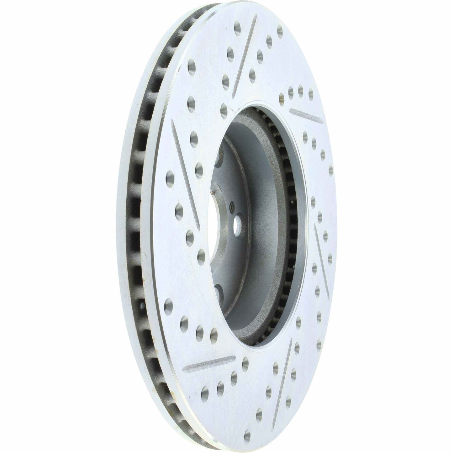 StopTech Select Sport Drilled And Slotted Brake Rotor; Front Left