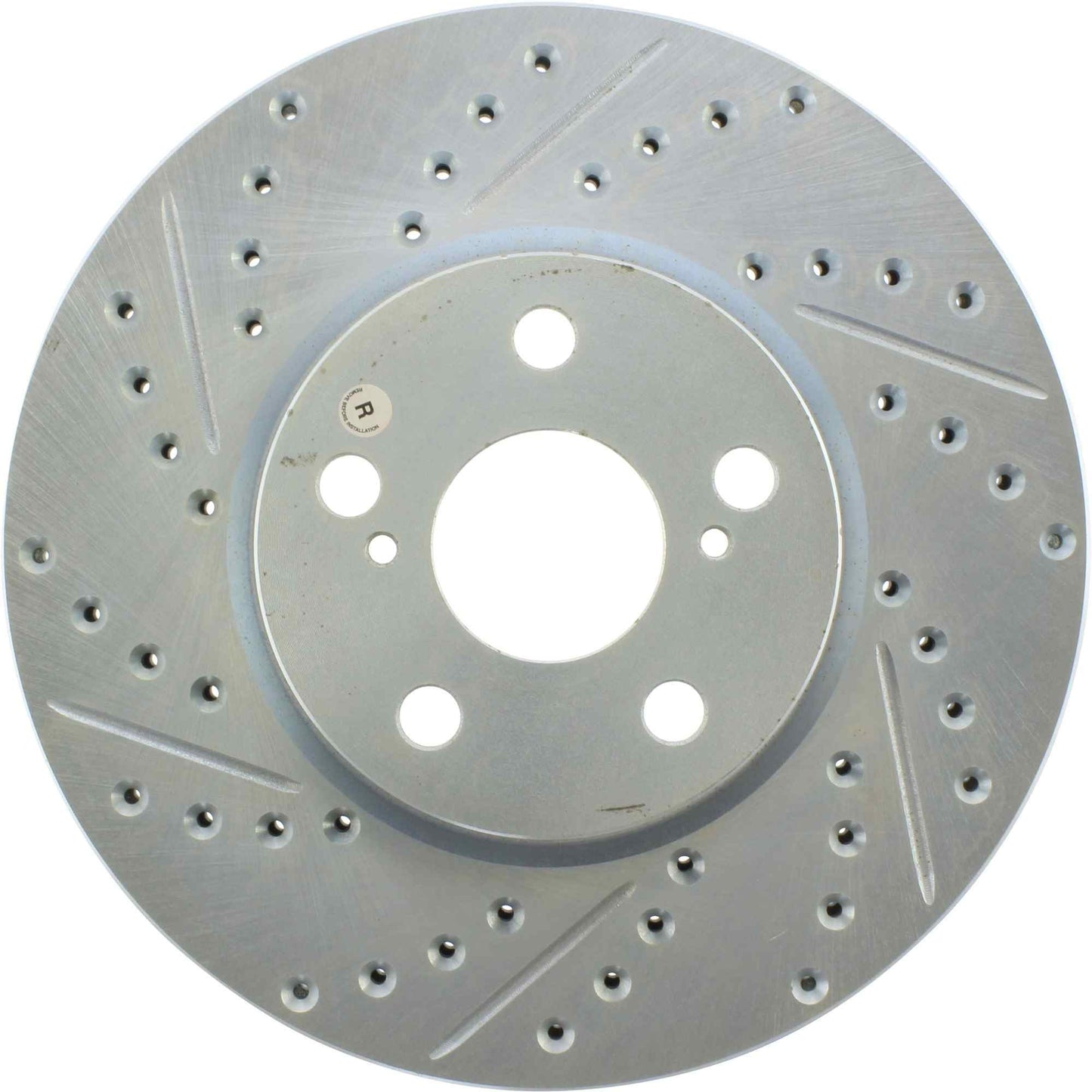 StopTech Select Sport Drilled And Slotted Brake Rotor; Front Right