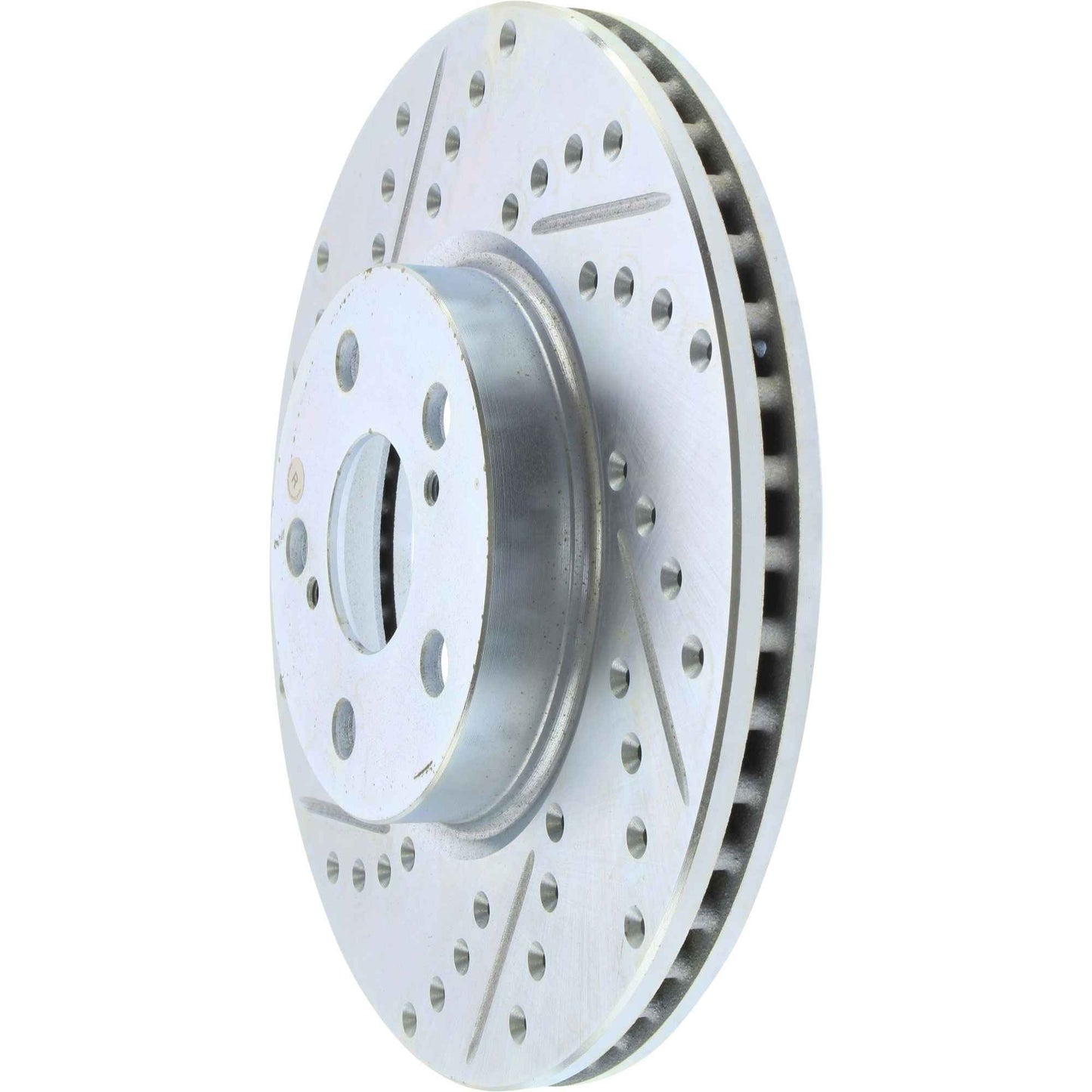 StopTech Select Sport Drilled And Slotted Brake Rotor; Front Right