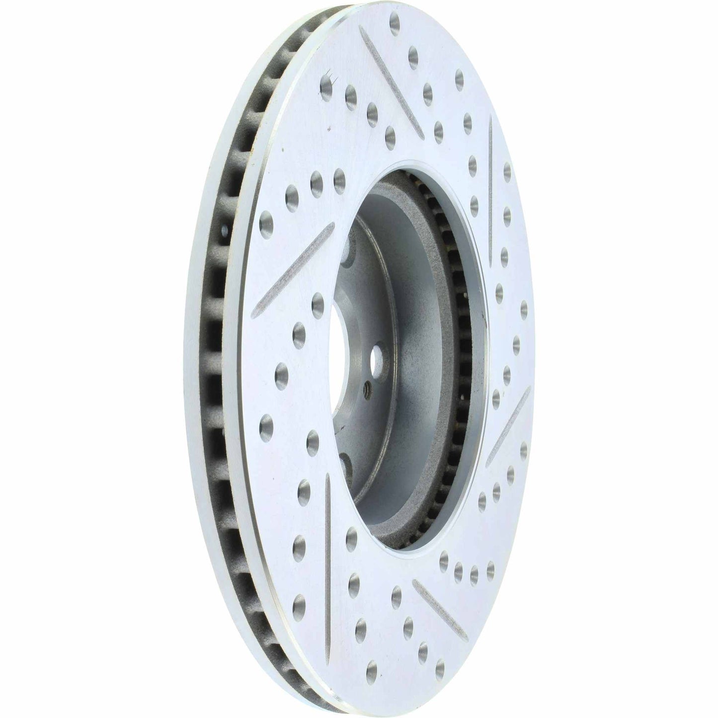 StopTech Select Sport Drilled And Slotted Brake Rotor; Front Right