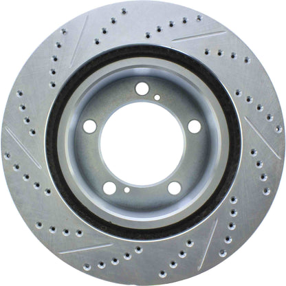 StopTech  Select Sport Drilled And Slotted Brake Rotor; Front Left