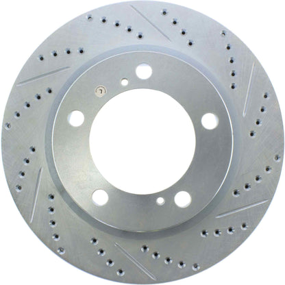 StopTech  Select Sport Drilled And Slotted Brake Rotor; Front Left