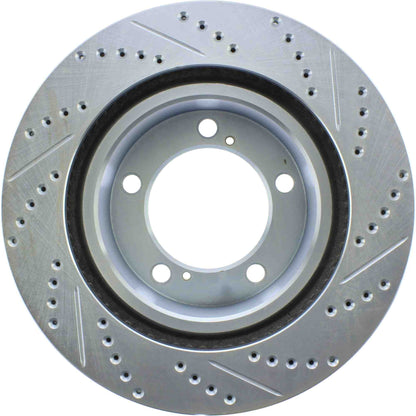 StopTech  Select Sport Drilled And Slotted Brake Rotor; Front Right