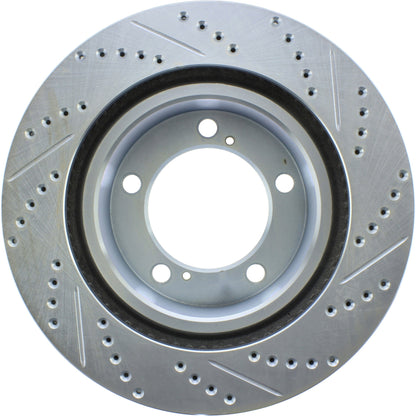 StopTech  Select Sport Drilled And Slotted Brake Rotor; Front Right