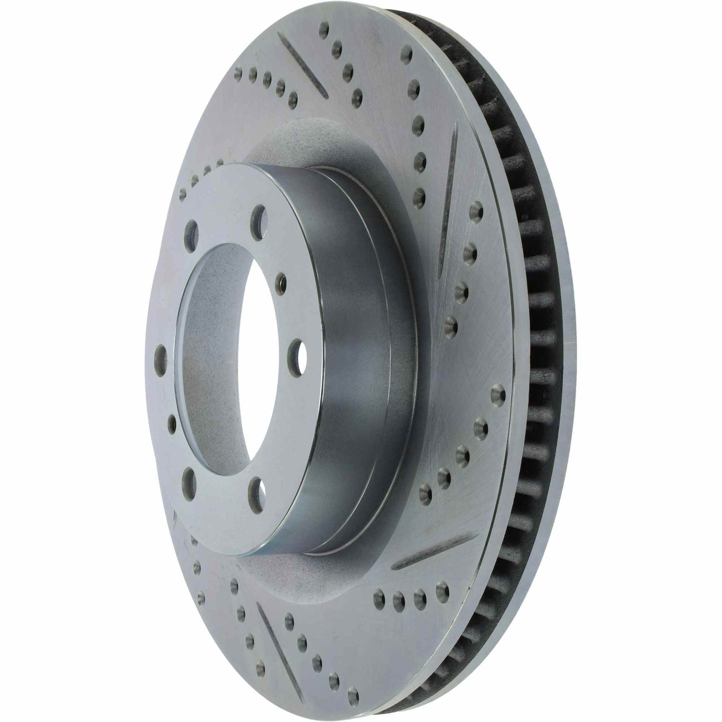 StopTech Select Sport Drilled And Slotted Brake Rotor; Front Left