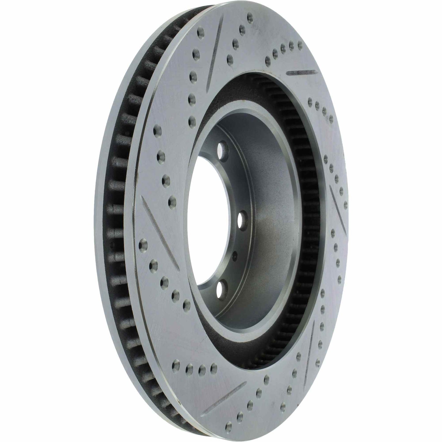 StopTech Select Sport Drilled And Slotted Brake Rotor; Front Left