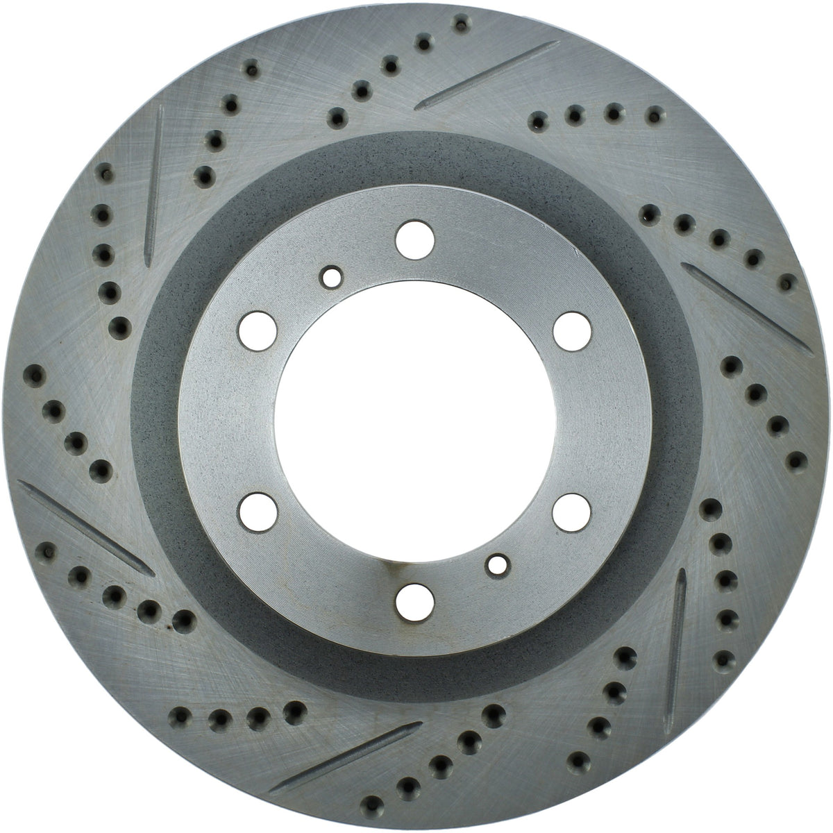 StopTech Select Sport Drilled And Slotted Brake Rotor; Front Right