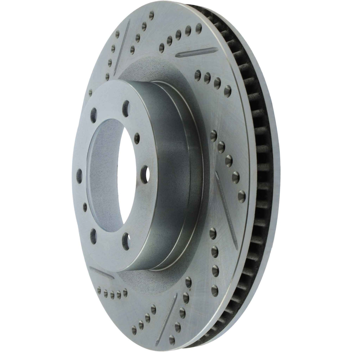 StopTech Select Sport Drilled And Slotted Brake Rotor; Front Right