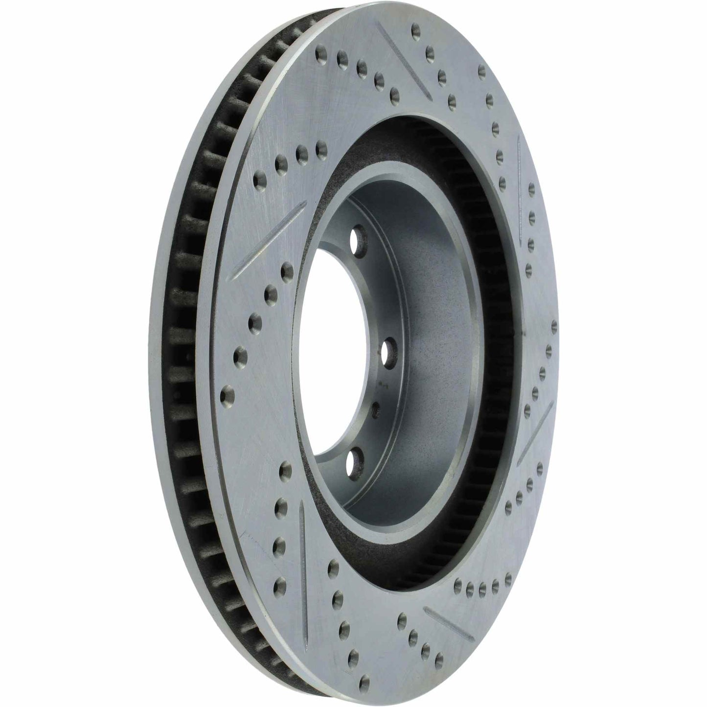 StopTech Select Sport Drilled And Slotted Brake Rotor; Front Right