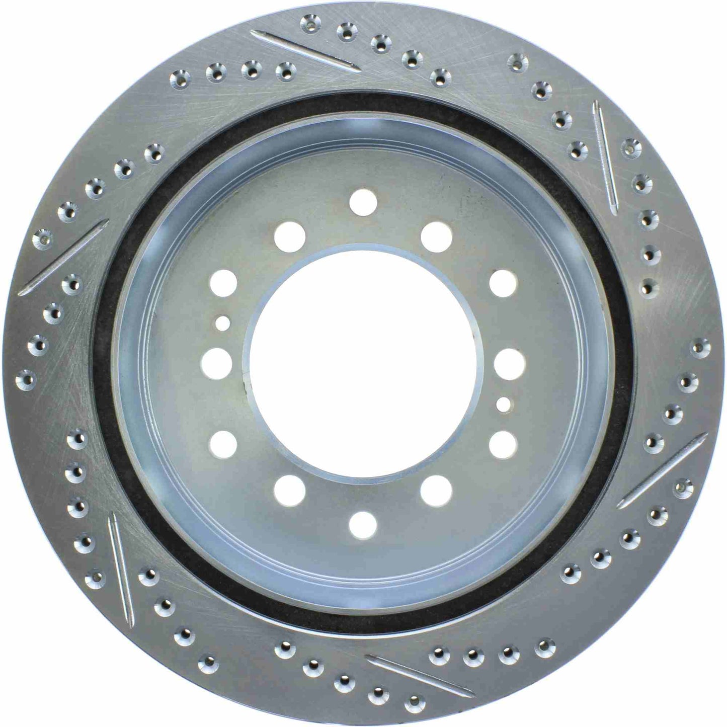 StopTech 10-19 Lexus GX / Toyota 4Runner Select Sport Slotted & Drilled Rear Right Rotor 227.44175R