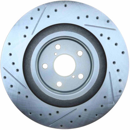 StopTech 13-18 Lexus GS Turbo Select Sport Slotted & Drilled Front Left Rotor 227.44204L