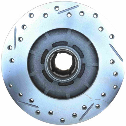 StopTech Select Sport Drilled And Slotted Brake Rotor; Front Left