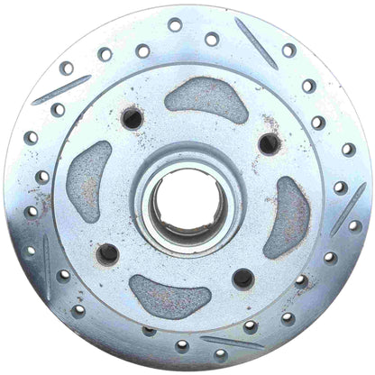 StopTech Select Sport Drilled And Slotted Brake Rotor; Front Left