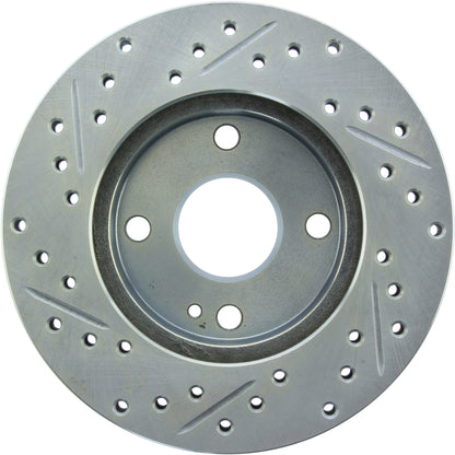 StopTech  Select Sport Drilled And Slotted Brake Rotor; Front Left