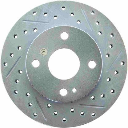 StopTech  Select Sport Drilled And Slotted Brake Rotor; Front Left