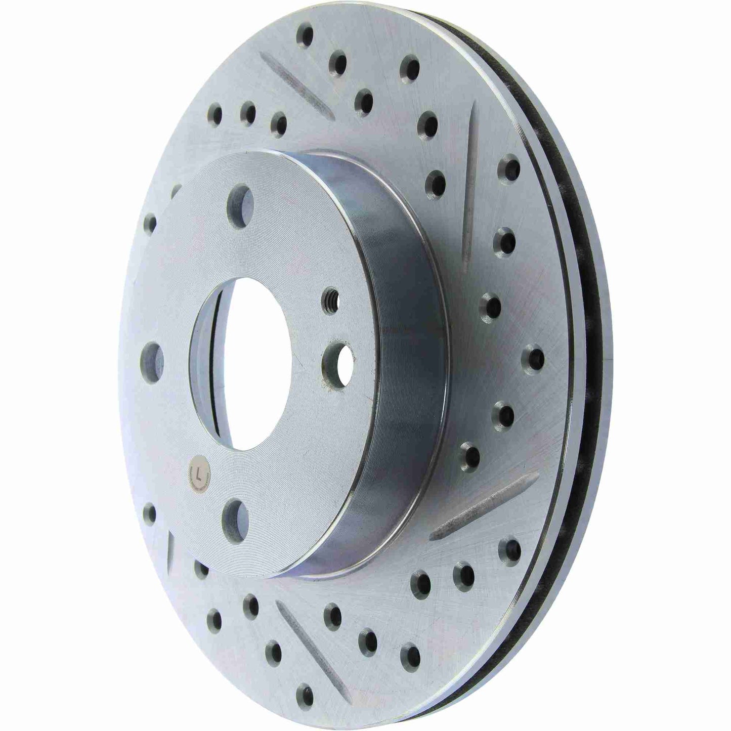 StopTech  Select Sport Drilled And Slotted Brake Rotor; Front Left