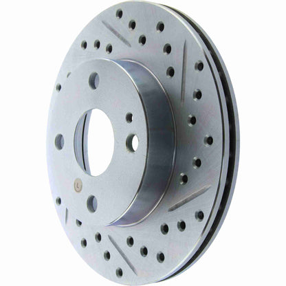 StopTech  Select Sport Drilled And Slotted Brake Rotor; Front Left