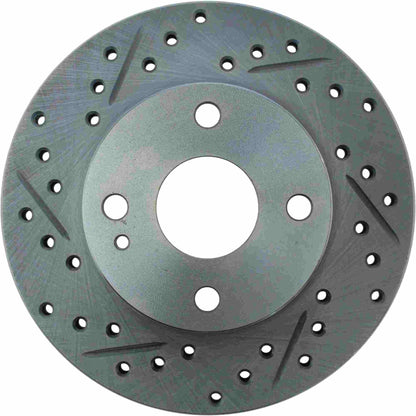 StopTech Select Sport Drilled And Slotted Brake Rotor; Front Right