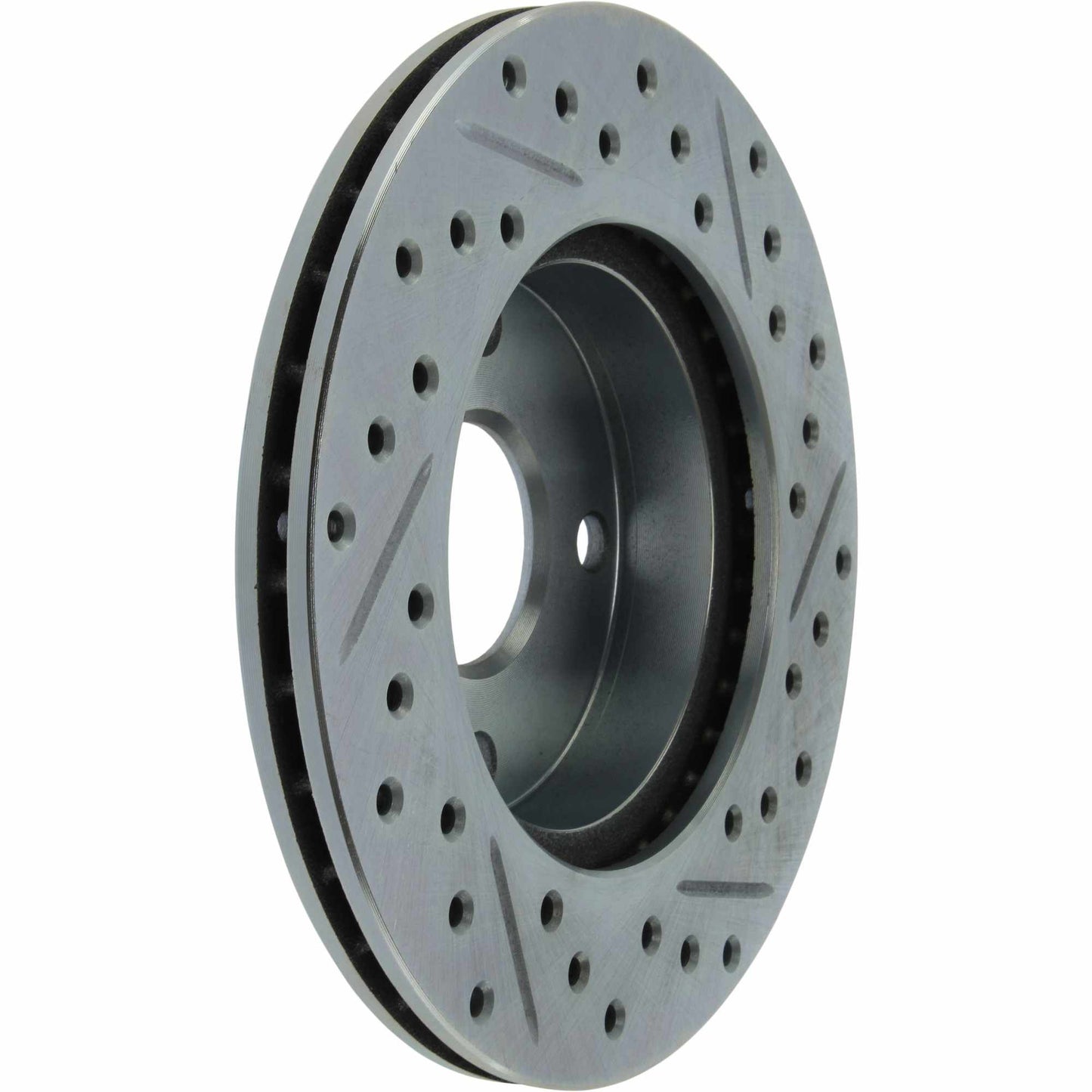 StopTech Select Sport Drilled And Slotted Brake Rotor; Front Right