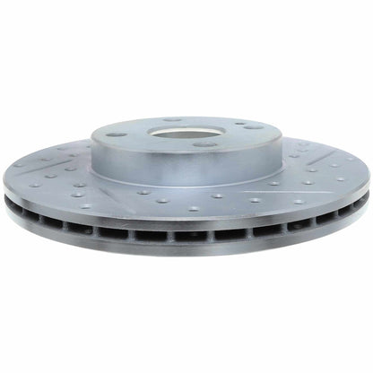 StopTech Select Sport Drilled And Slotted Brake Rotor; Front Left