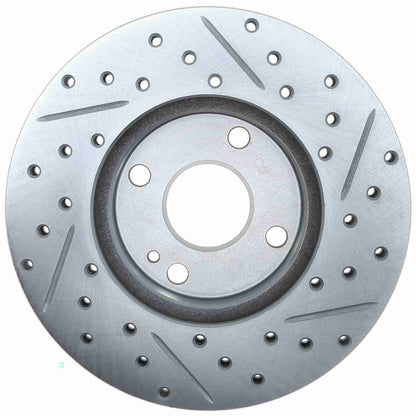 StopTech Select Sport Drilled And Slotted Brake Rotor; Front Right