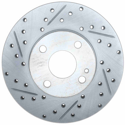 StopTech Select Sport Drilled And Slotted Brake Rotor; Front Right