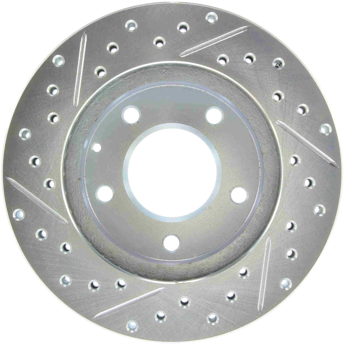 StopTech Select Sport Drilled And Slotted Brake Rotor; Front Left