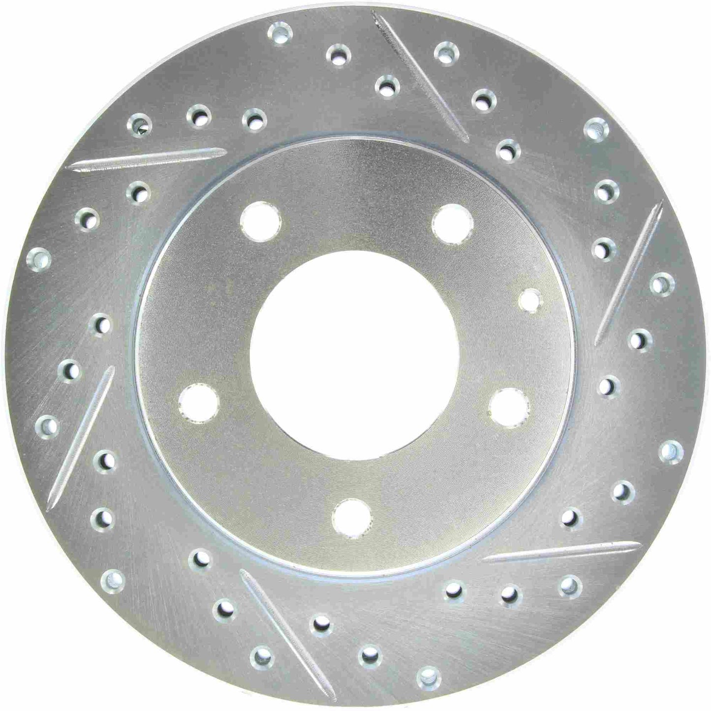StopTech Select Sport Drilled And Slotted Brake Rotor; Front Left