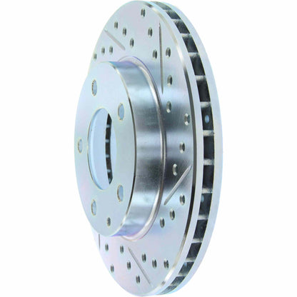 StopTech Select Sport Drilled And Slotted Brake Rotor; Front Left