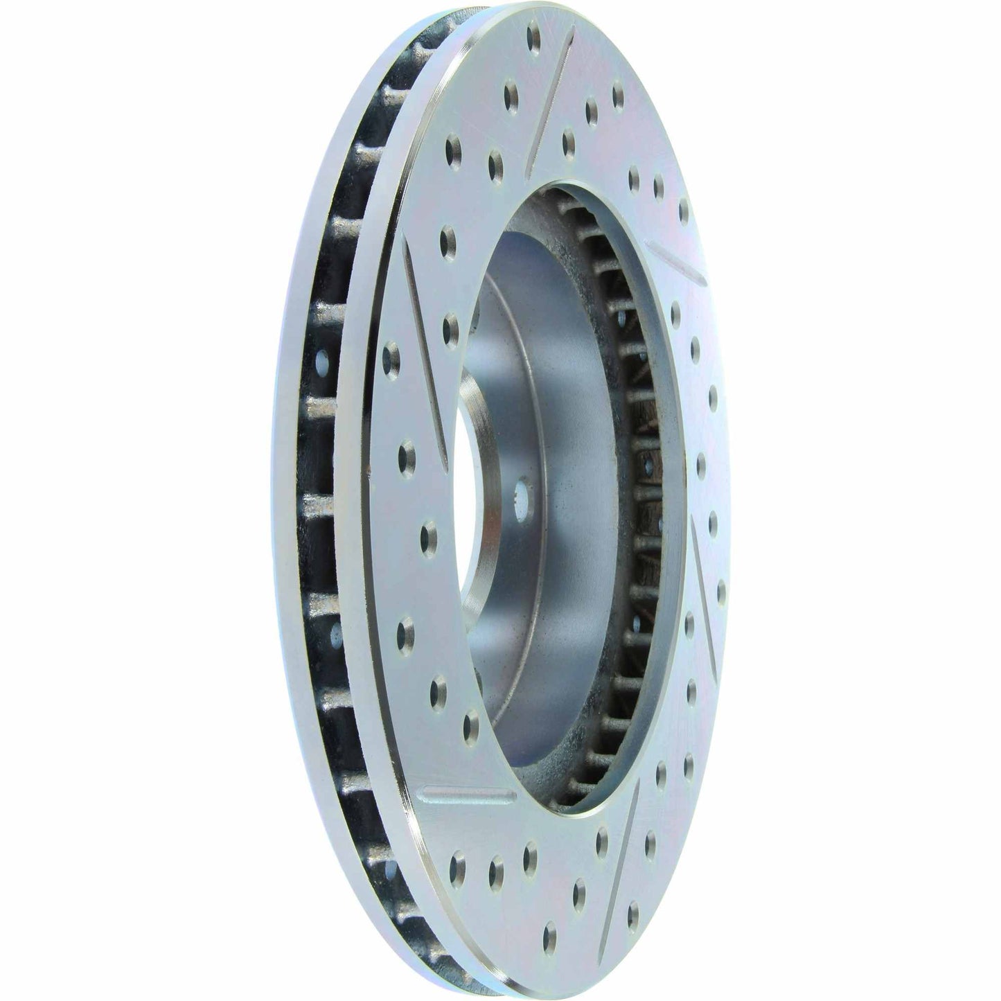 StopTech Select Sport Drilled And Slotted Brake Rotor; Front Left
