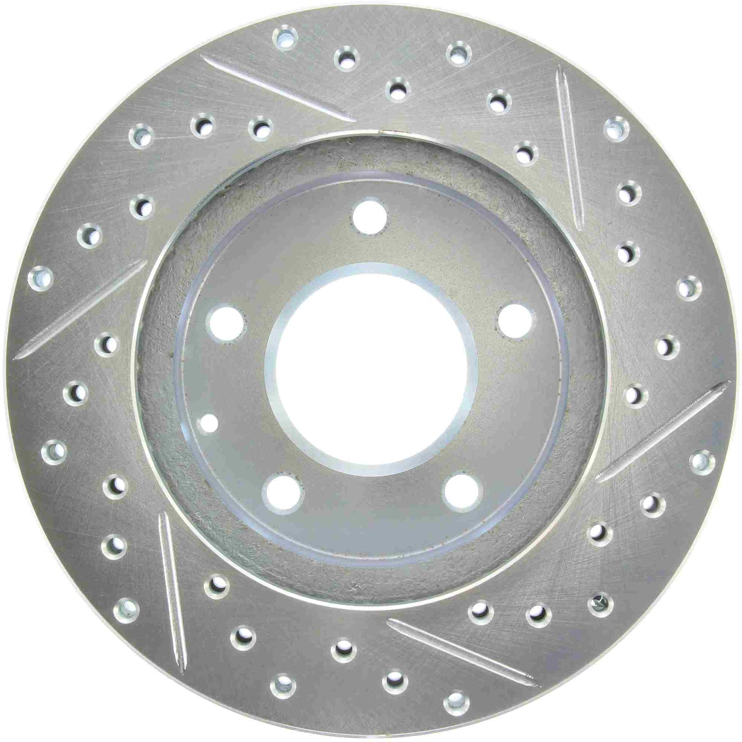 StopTech Select Sport Drilled And Slotted Brake Rotor; Front Right