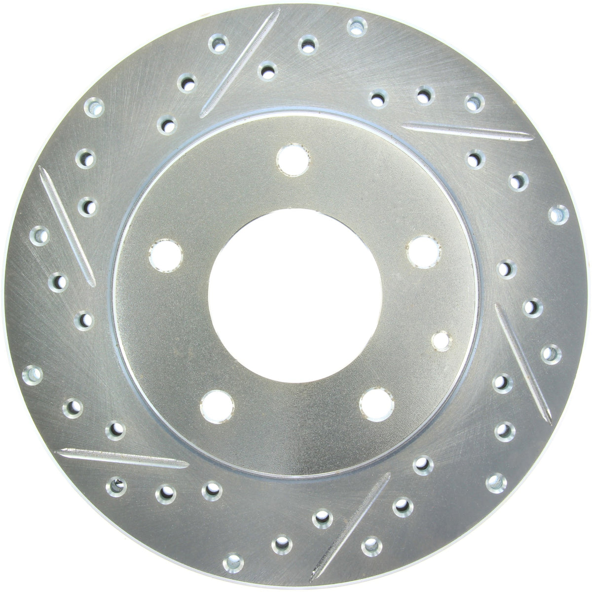 StopTech Select Sport Drilled And Slotted Brake Rotor; Front Right