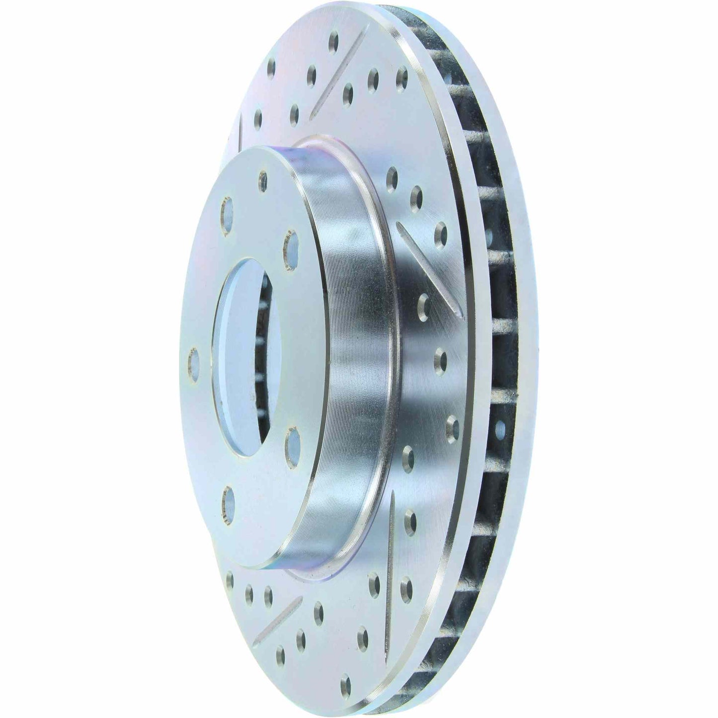 StopTech Select Sport Drilled And Slotted Brake Rotor; Front Right
