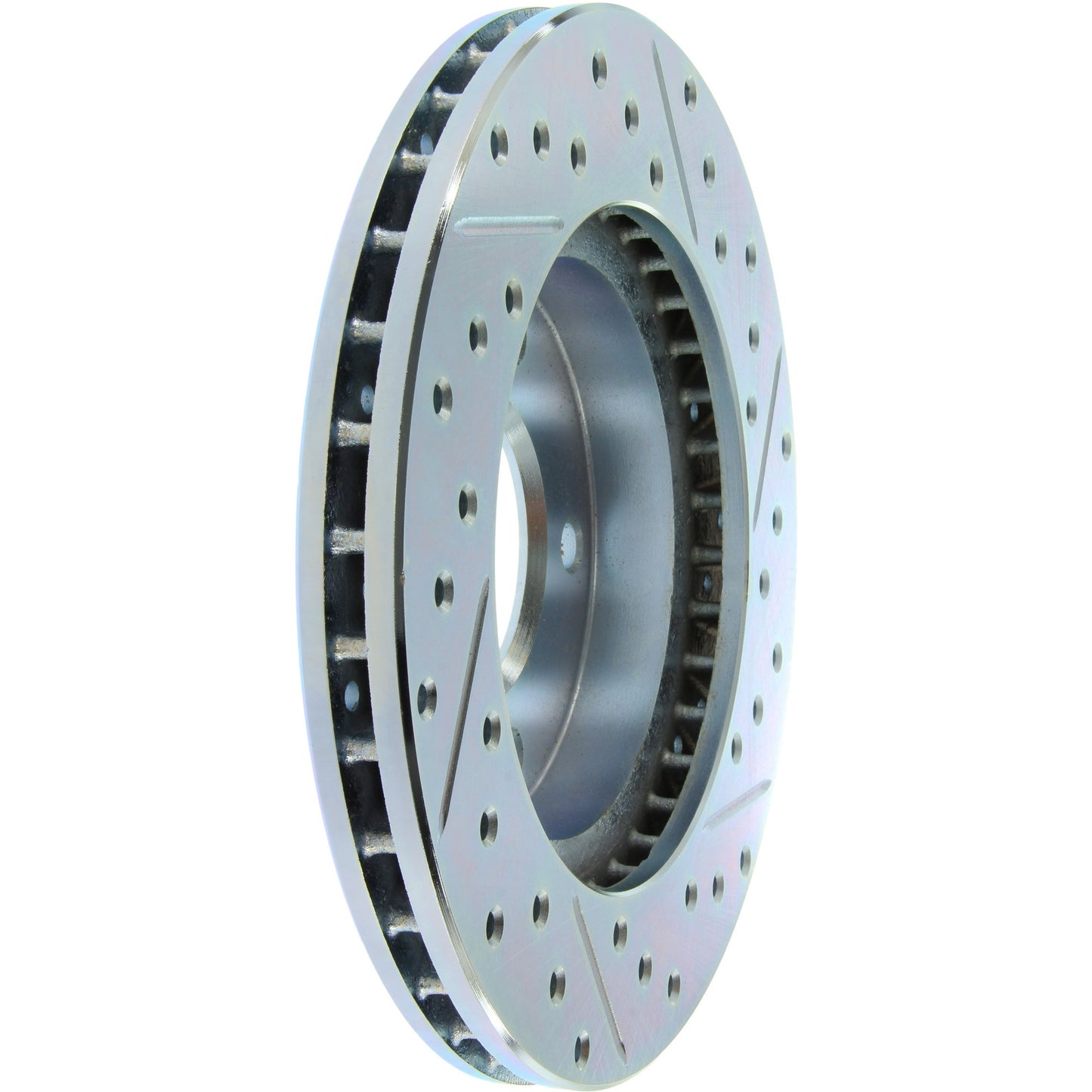 StopTech Select Sport Drilled And Slotted Brake Rotor; Front Right
