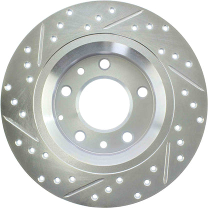 StopTech Select Sport 06-15 Mazda Miata MX-5 Slotted & Drilled Vented Left Rear Brake Rotor 227.45064L