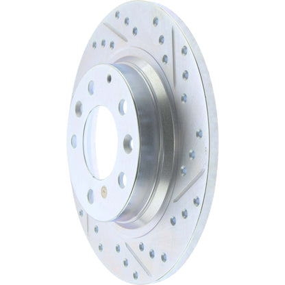 StopTech Select Sport 06-15 Mazda Miata MX-5 Slotted & Drilled Vented Left Rear Brake Rotor 227.45064L