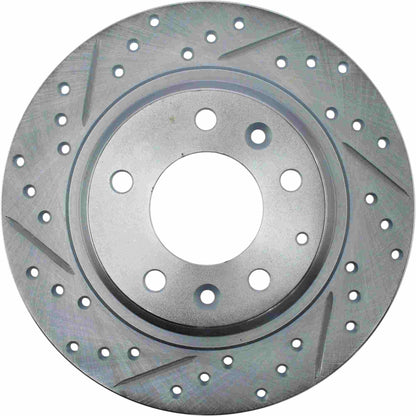 StopTech Select Sport 06-15 Mazda Miata MX-5 Slotted & Drilled Vented Right Rear Brake Rotor 227.45064R