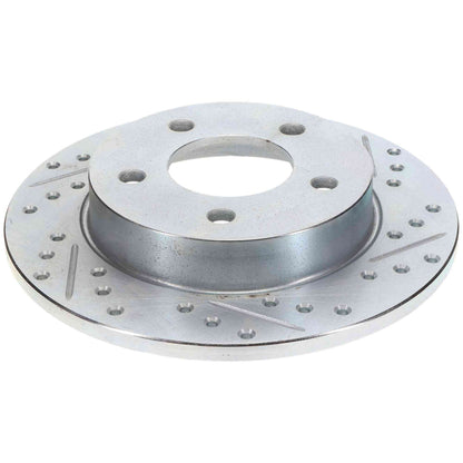StopTech Select Sport Drilled And Slotted Brake Rotor; Front Right